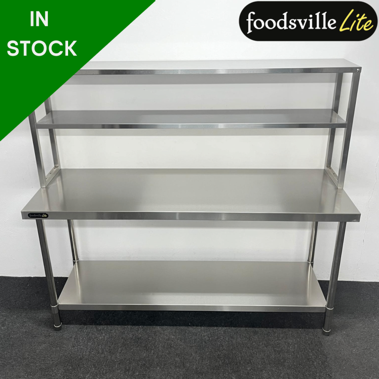 NEW Foodsville Lite 1800mm Centre Table With Double Overgantry - PAY OVER 3 MONTHS OR 10% OFF! 