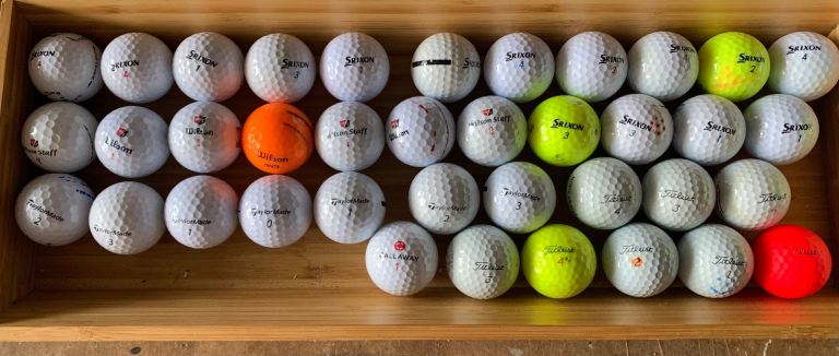 25 Used Golf Balls