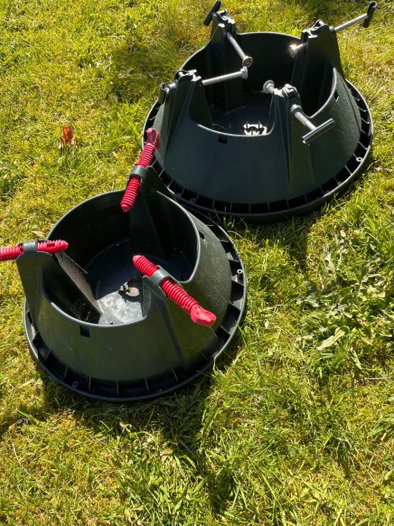 2 x Christmas tree stands …. WILL COME IN HANDY