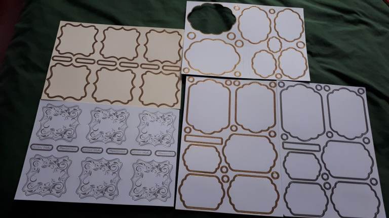 Crafting Foil Edge Topper Shapes