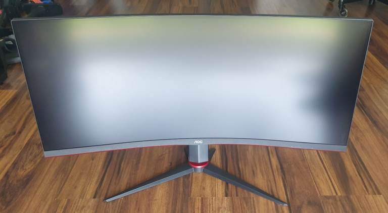 AOC G2 34” Ultra-Wide Quad HD 180Hz Curved Monitor - Black / Red (Gaming Monitor)