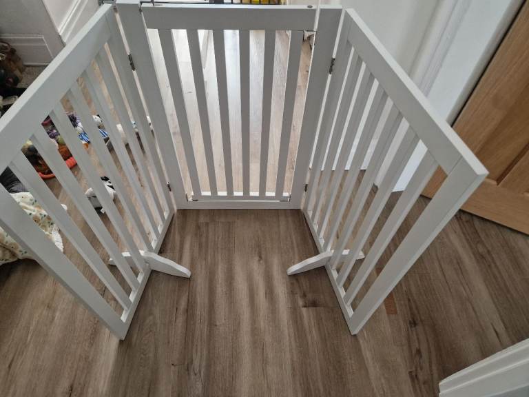 Wooden dog gate