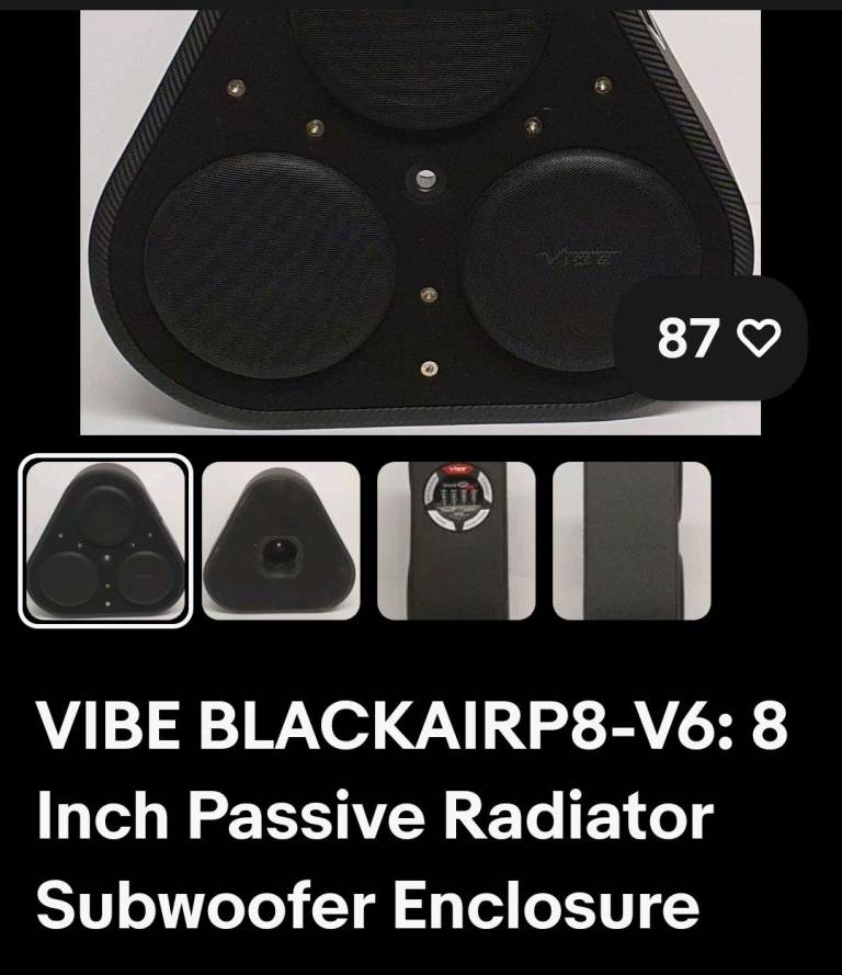 Vibe subwoofer + amplifier 