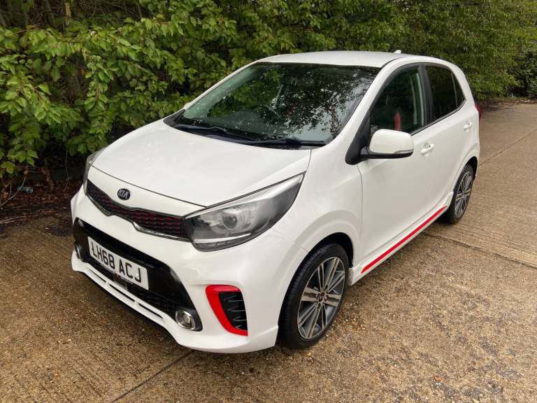 2019 Kia Picanto 1.0T GDi GT-line 5dr White 34k Miles FSH Years MOT Warranty Reverse Camera HATCH...