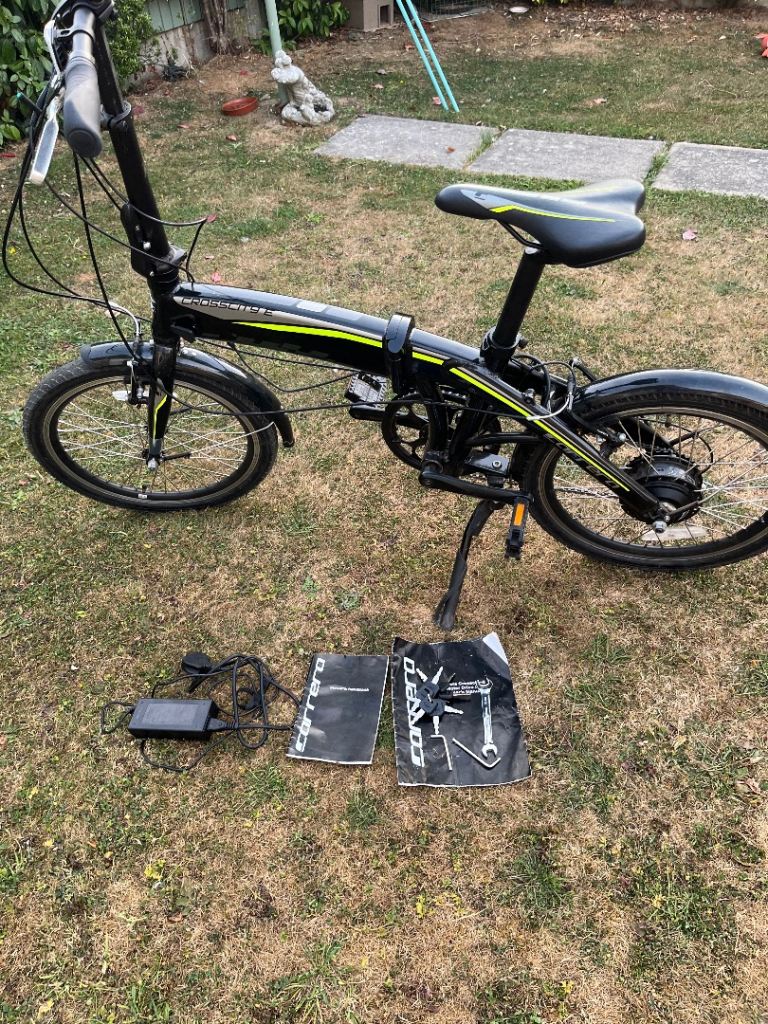 Carrera crosscity folding electric bike 