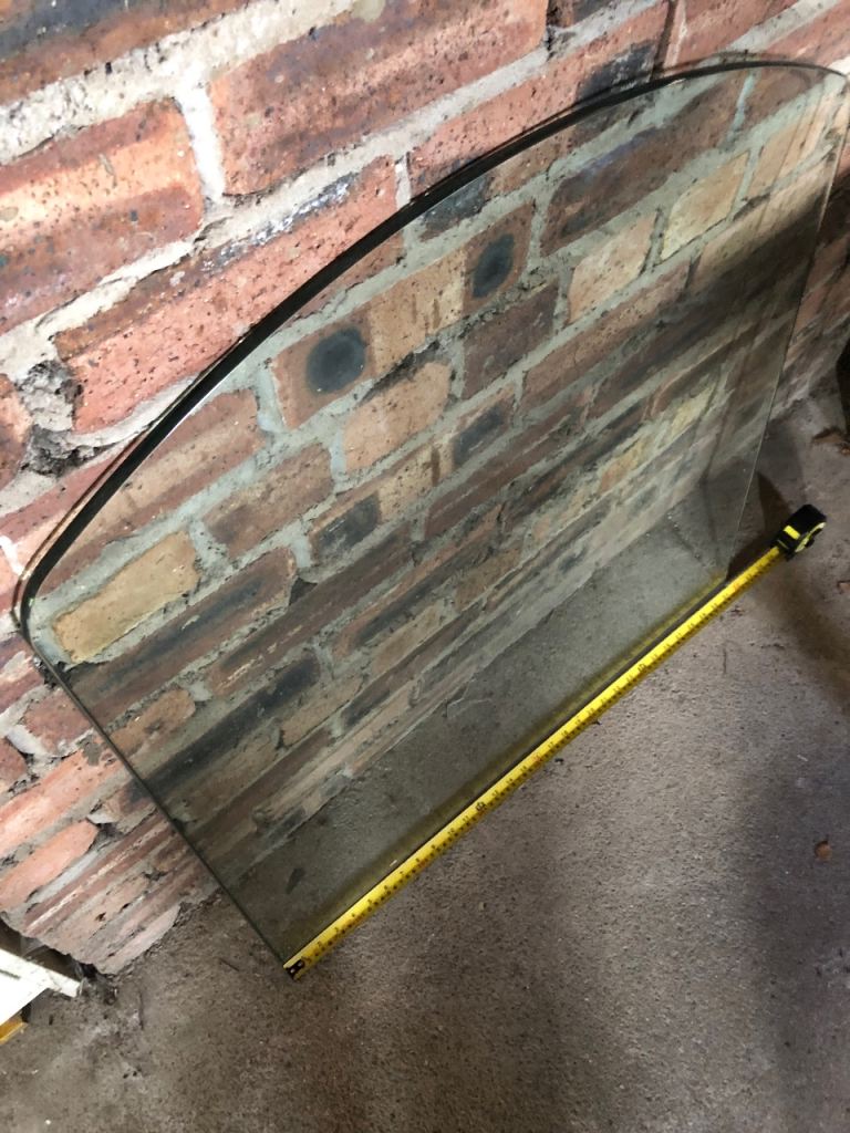 Glass base for wood burning stove