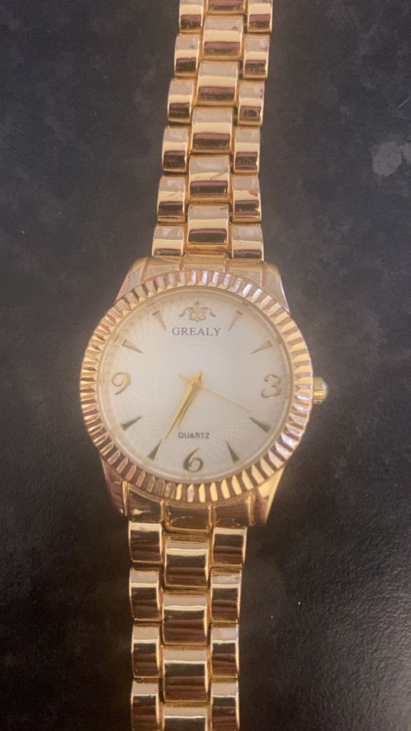 GREALY Gold Quartz Watch – Good Condition