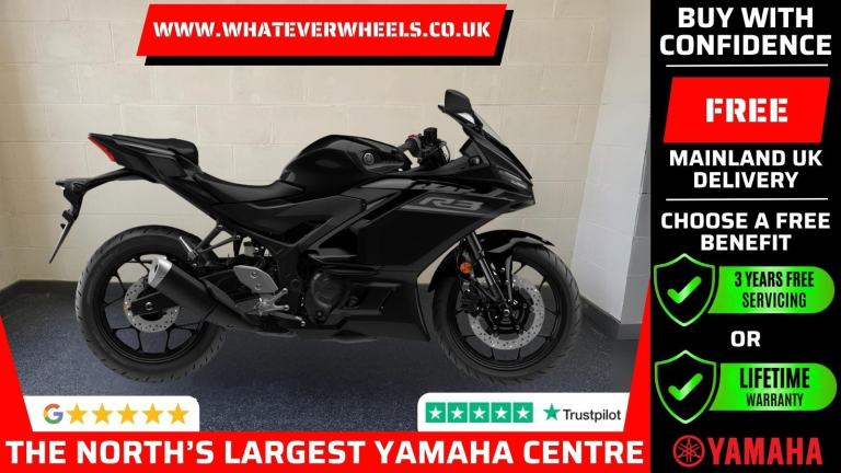 3 Years Free Servicing or Lifetime Warranty Yamaha YZF-R3 300cc A2 Compliant
