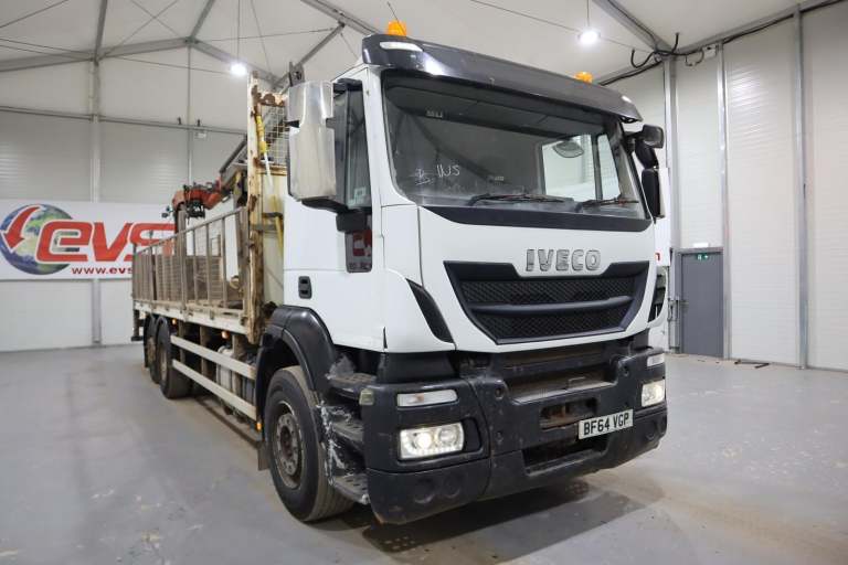 2014 (64 PLATE) Iveco STRALIS 310 DROPSIDE GRAB 6x2 Euro 6 Cranes