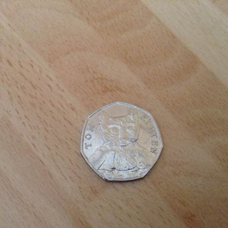 A 2017 Beatrix Potter Tom Kitten 50p Coin