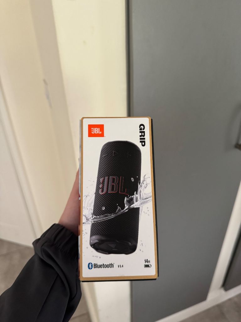 JBL GRIP Portable Bluetooth Speaker – New in Box