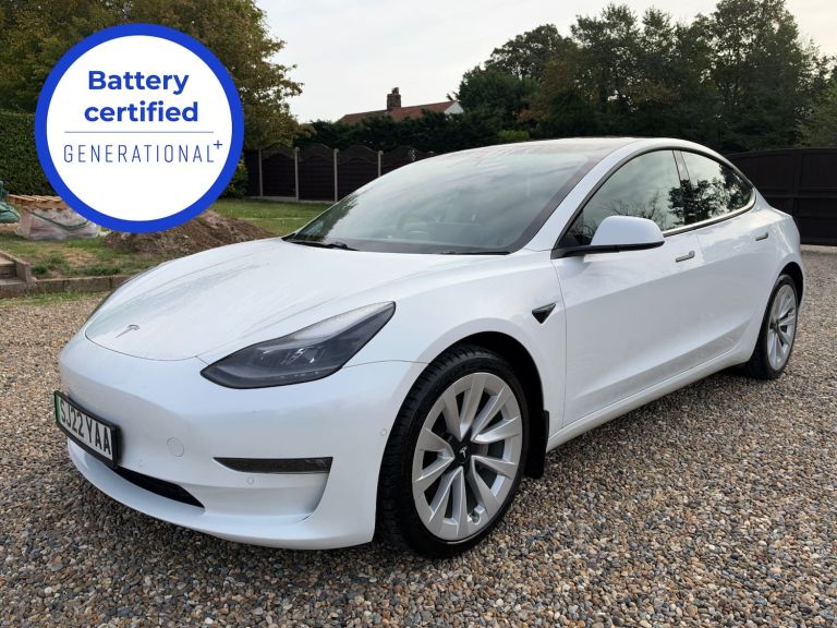 2022 22 REG -- TESLA MODEL 3 LONG RANGE AWD - 1 OWNER - RYZEN - 90% SOH REPORT
