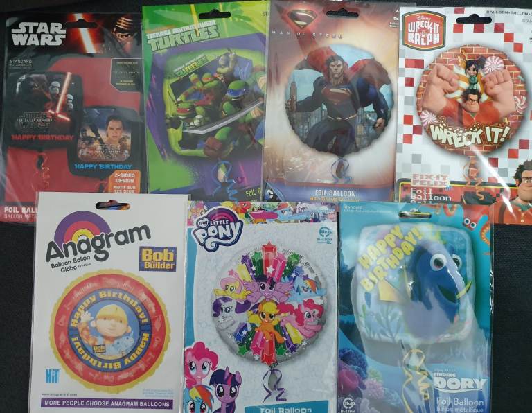 50 x Balloon business closing stock to go foil packaged joblot de stash