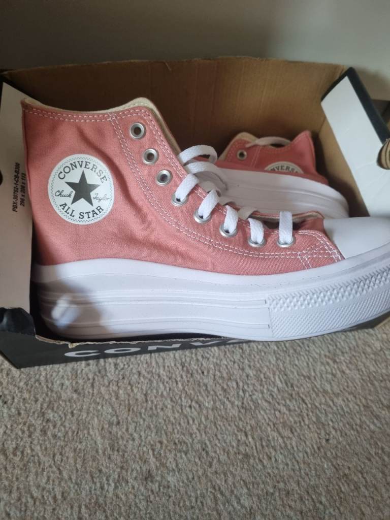 Converse All Star Chuck Taylor Platform Trainers - Pink, UK 5.5