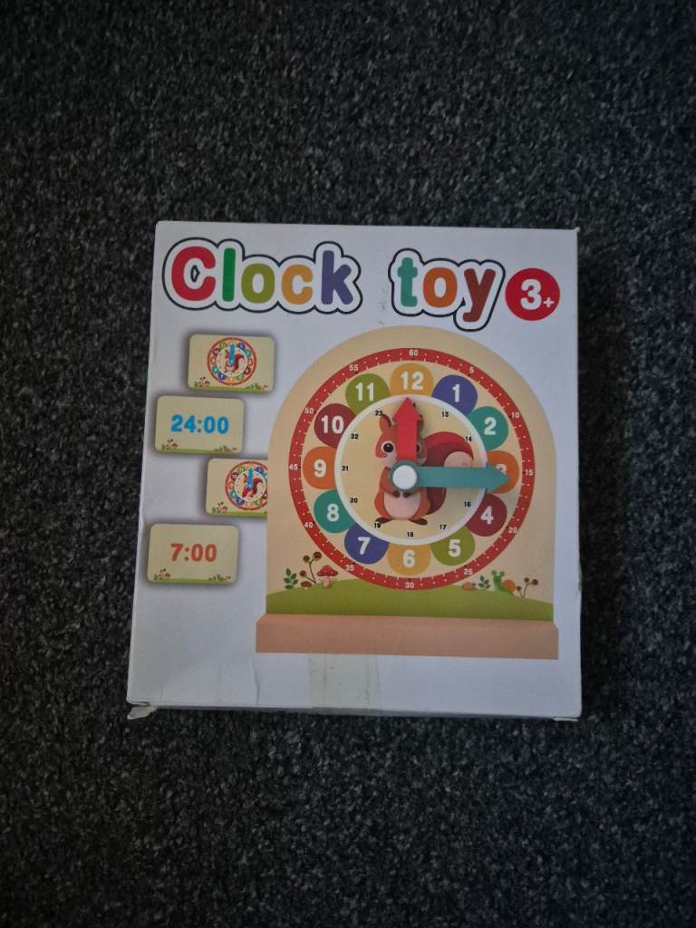 New Wooden Clock Toy for Kids – Educational Time Teaching