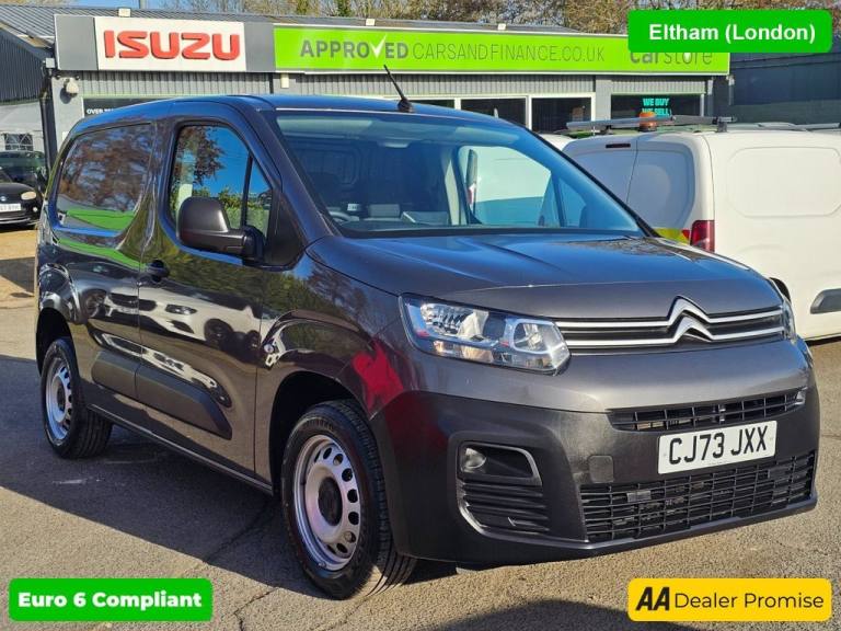 2023 Citroen Berlingo Grey 1.5 BlueHDi Euro 6 panel van, 32,300 miles, ULEZ compliant, 6-Speed ma...