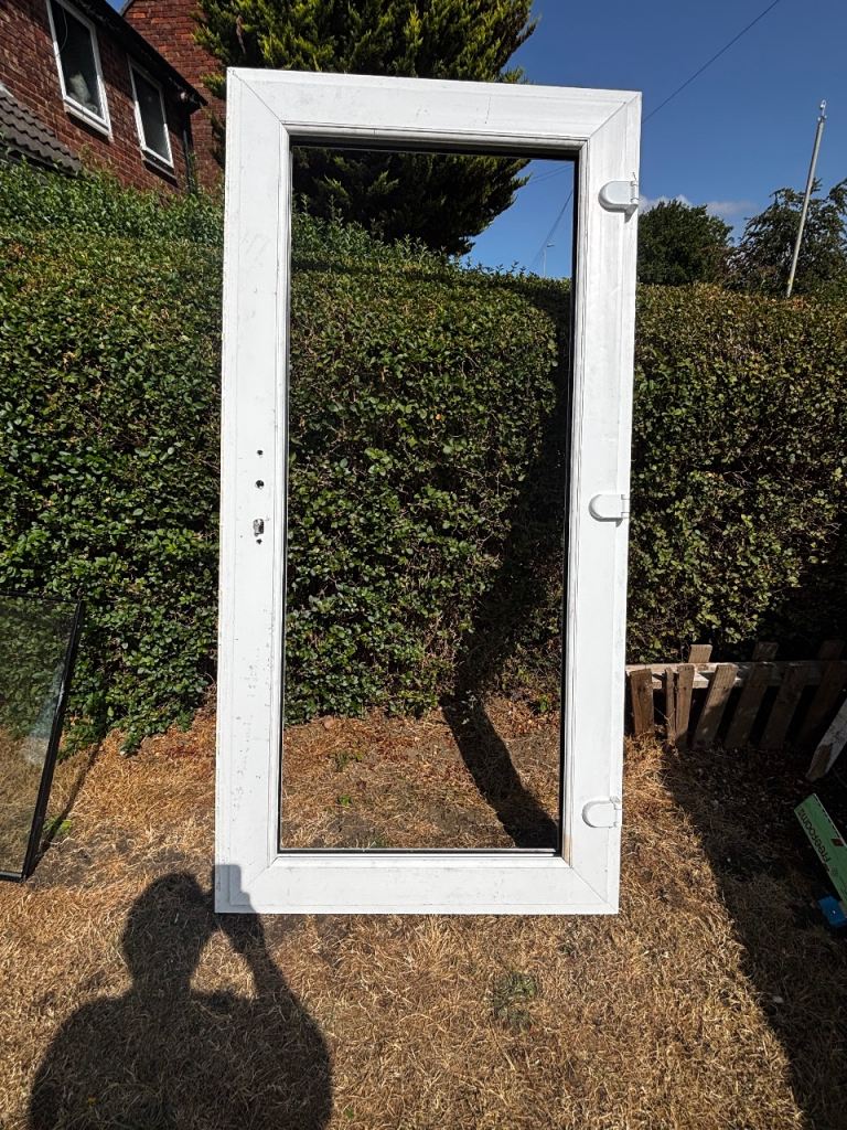 White upvc door 