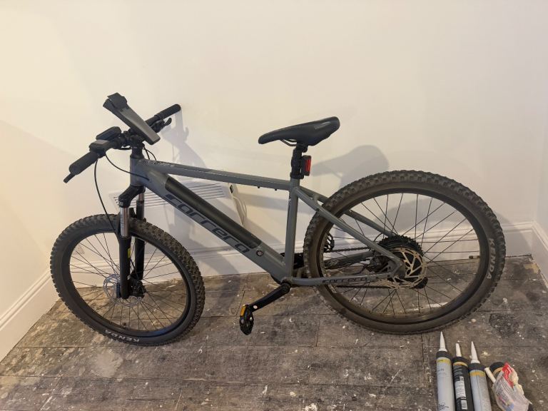 Carrera Electric Mountain Bike – Grey, Good Condition
