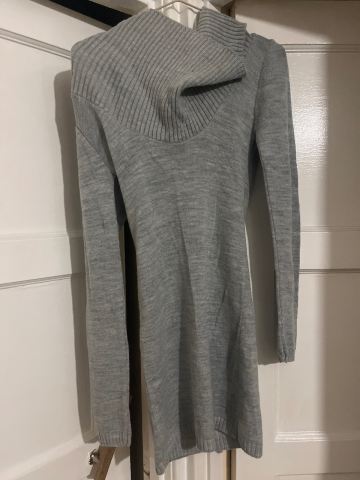 princess polly baby blue dress Vintage 90s Black ANDREA JOVINE Wool Padded Shoulder Long Sleeve Dress   Barrio Boutique