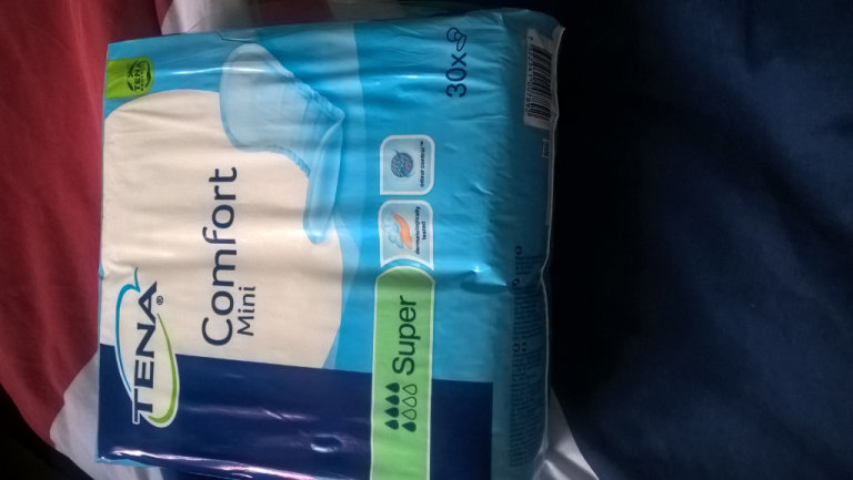 TENA COMFORT MINI PADS 30 PACK X6