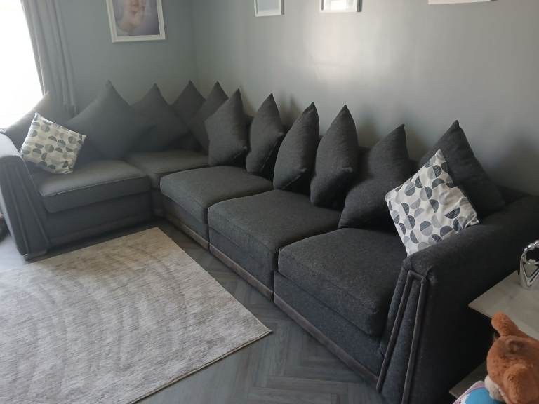 Dark grey sofa