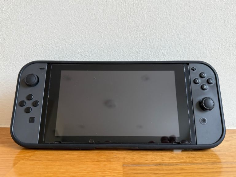 Nintendo Switch Console with Carrying Case, Grip Case, Memory Card (256GB), Screen Protectors