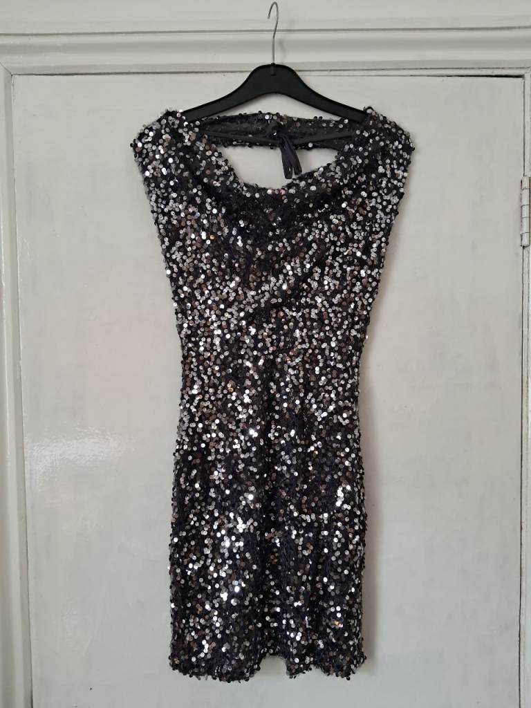 sparkly sequin mini dress