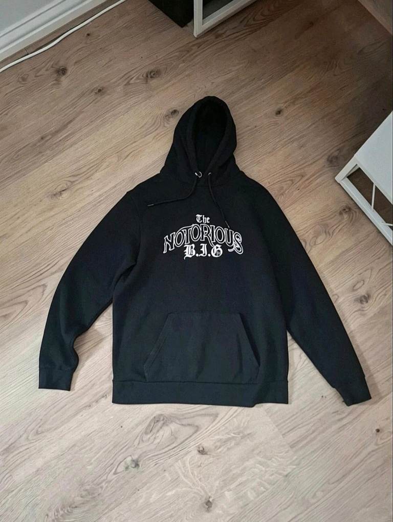Brooklyn Mint Notorious B.I.G. Hoodie - Black, Size M, Good Condition