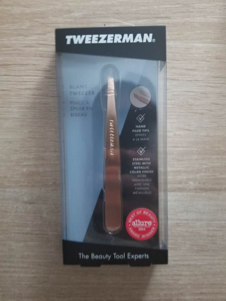 Tweezerman Professional Rose Gold Full Size Slant Tweezers
