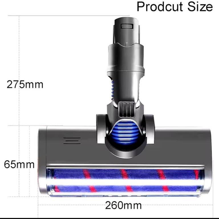 Dayson Vaccum Electric Turbo Brush, Parquet Brush, LED Version,