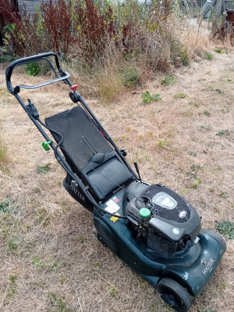 Hayter Petrol Lawnmower Harrier 41 electric ignition – Good Condition, Ready to Use