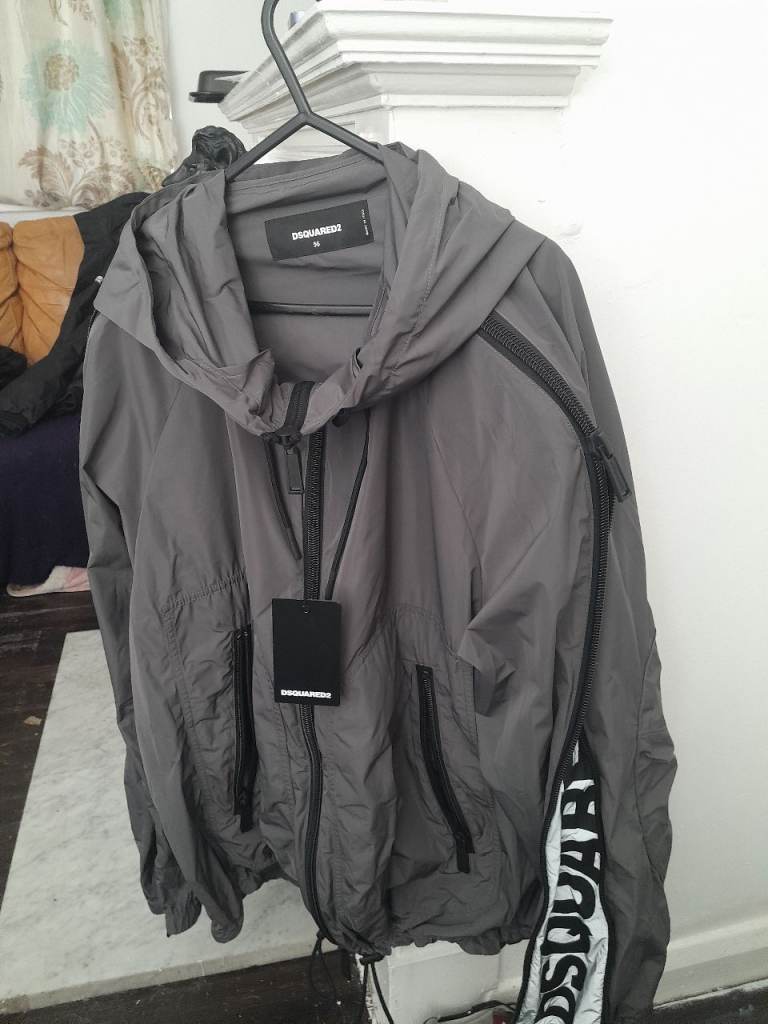 DSQUARED2 Grey Hooded Jacket - Brand New with Tags