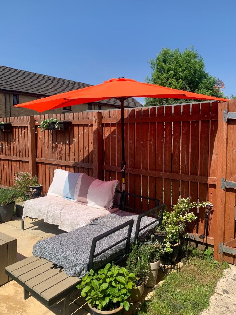 Orange Garden Parasol Umbrella –  brand new!