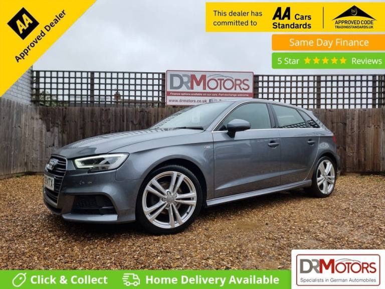 2018 Audi A3 1.0 TFSI 30 S line Sportback 5dr Petrol Manual Euro 6 (s/s) (116 ps) Hatchback Petro...