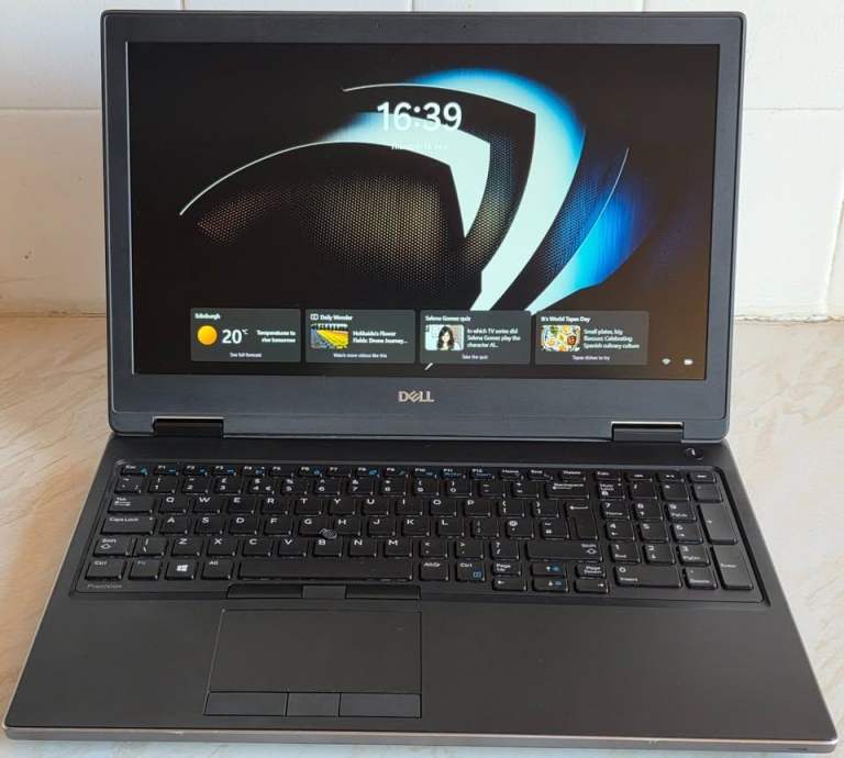 Dell Precision 15.6" FHD Laptop i7 6 Core CPU 32GB RAM 1TB SSD Nvidia GPU Win 11 Pro Office 2021