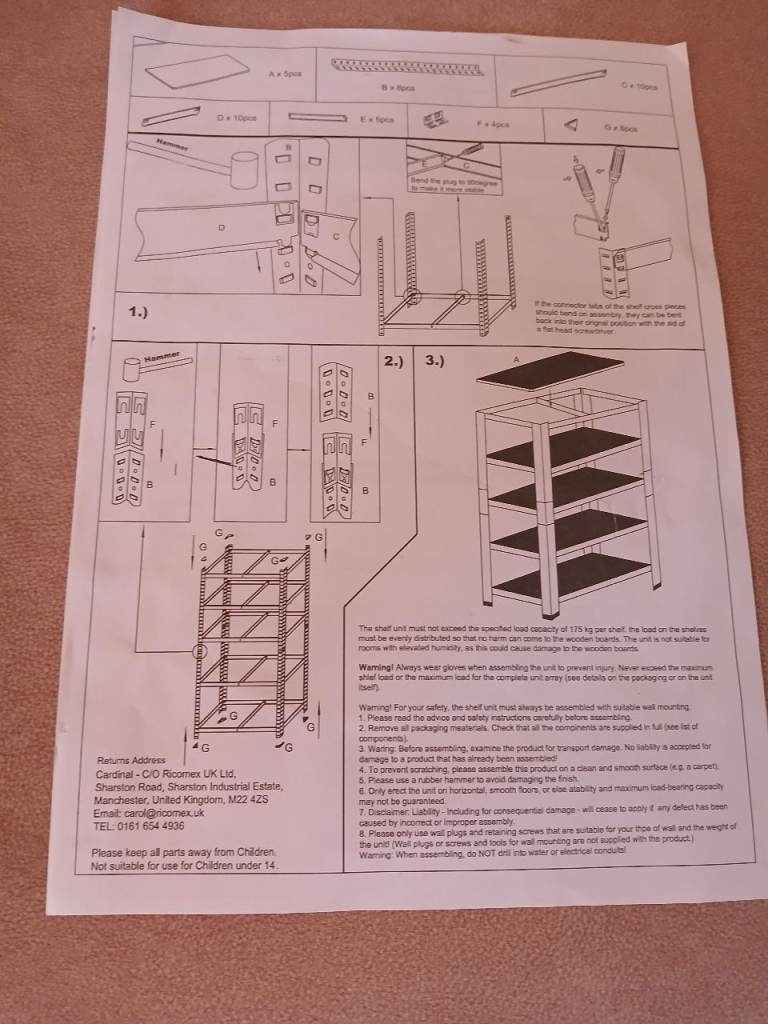 Boxed Shelving Unit (to be put together)