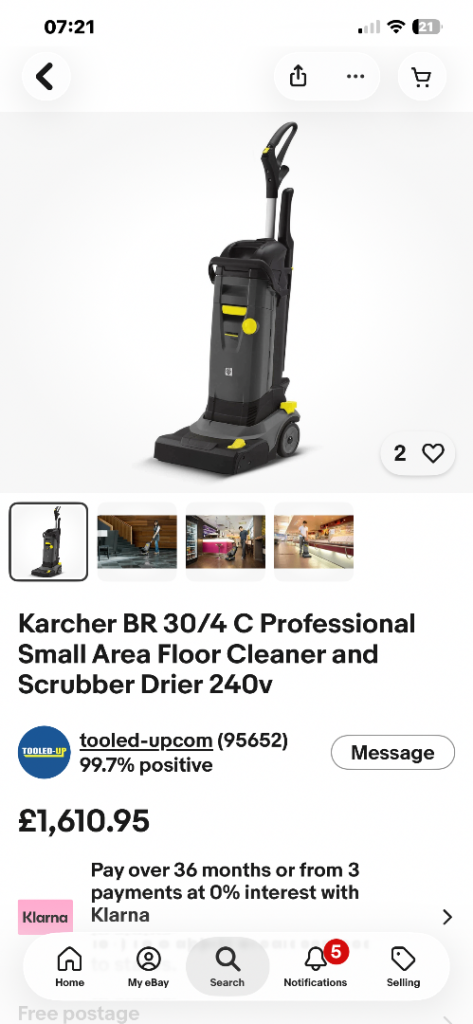 Karcher BR 30/4 C Professional Floor Cleaner Scrubber Drier 240v