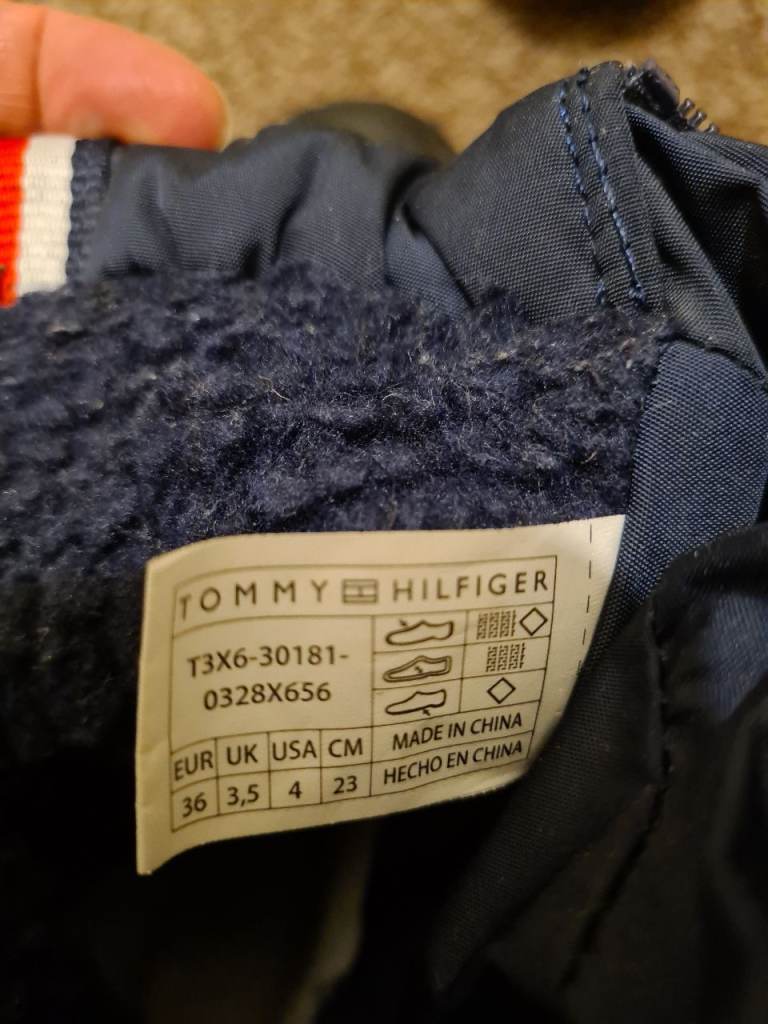 Tommy Hilfiger boots size 3.5uk