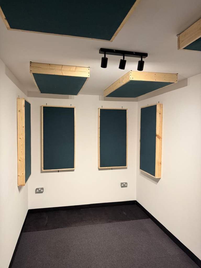 Music Studio in Bermondsey with Acoustic Panels