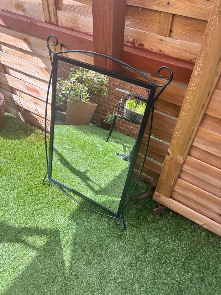 Wrought iron Morris Mirror 