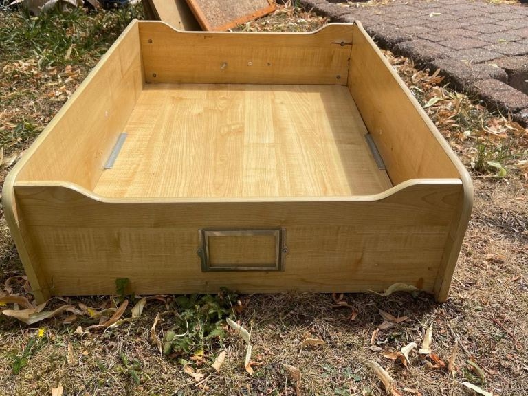 Under-Bed Storage Drawer – Light Wood, Good Condition
