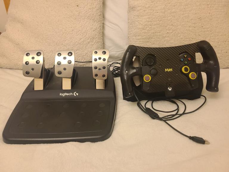 image for Formula One Wheel and Pedals - Xbox and PC Compatible. Upgraded Logitech G920