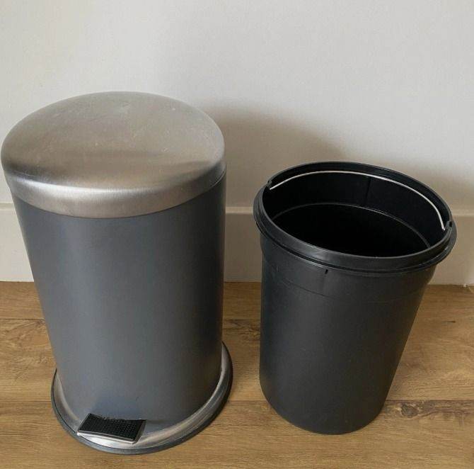 IKEA MJÖSA Pedal Bin 12L Dark Grey Soft-Close Lid Removable Bucket Trash Can Lid