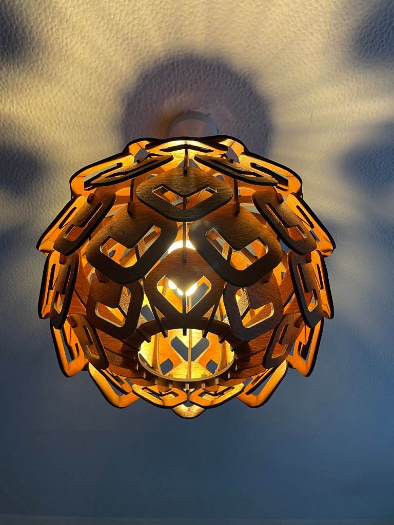 Pendant Ceiling Lamp Hand Made Statement Piece | Cosy Summer Lamp Shade B22/BC