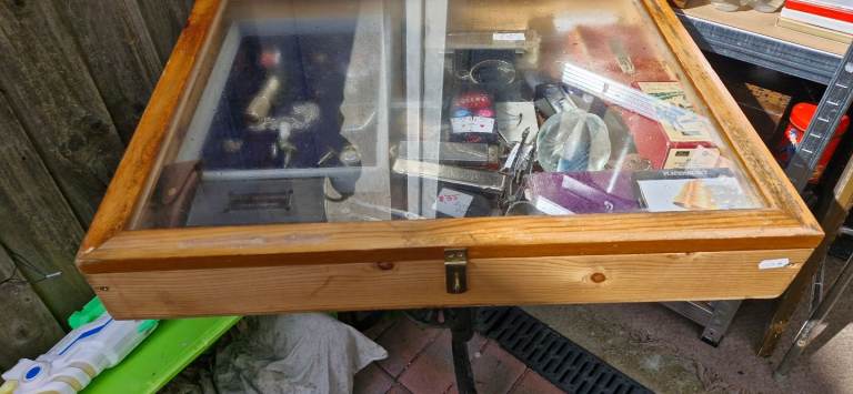 Collectible old display cabinet 