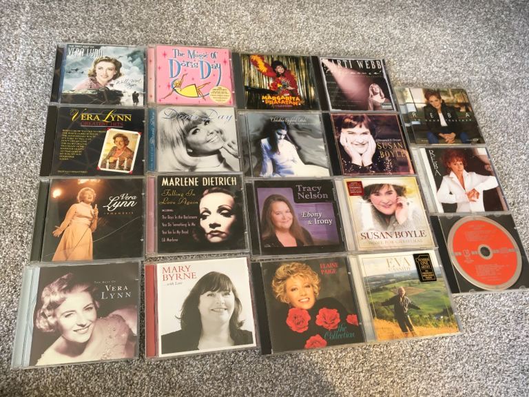 Female artists CDs. 