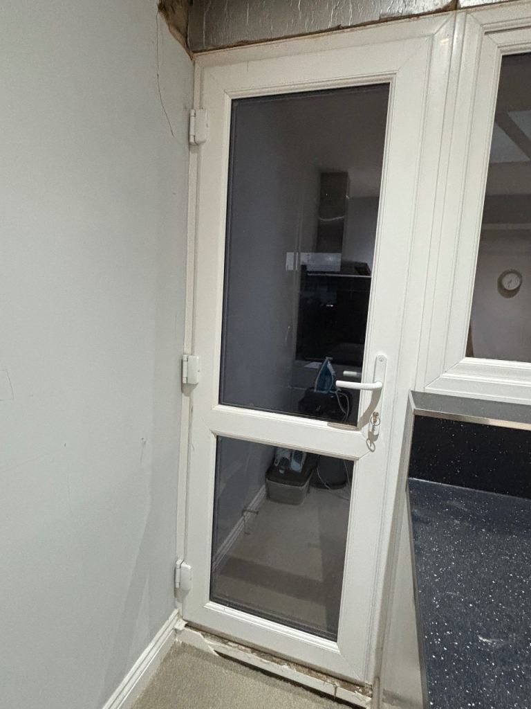 White UPVC door and windows 