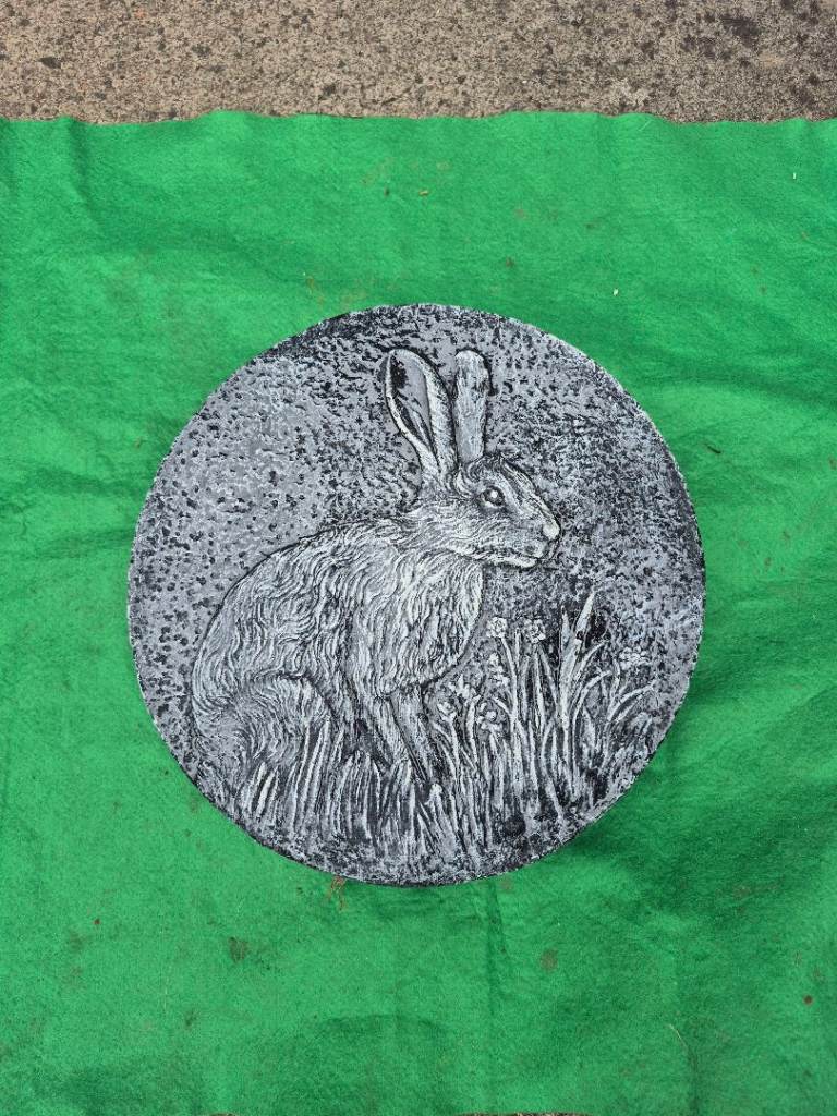 Garden ornament/plaque - rabbit
