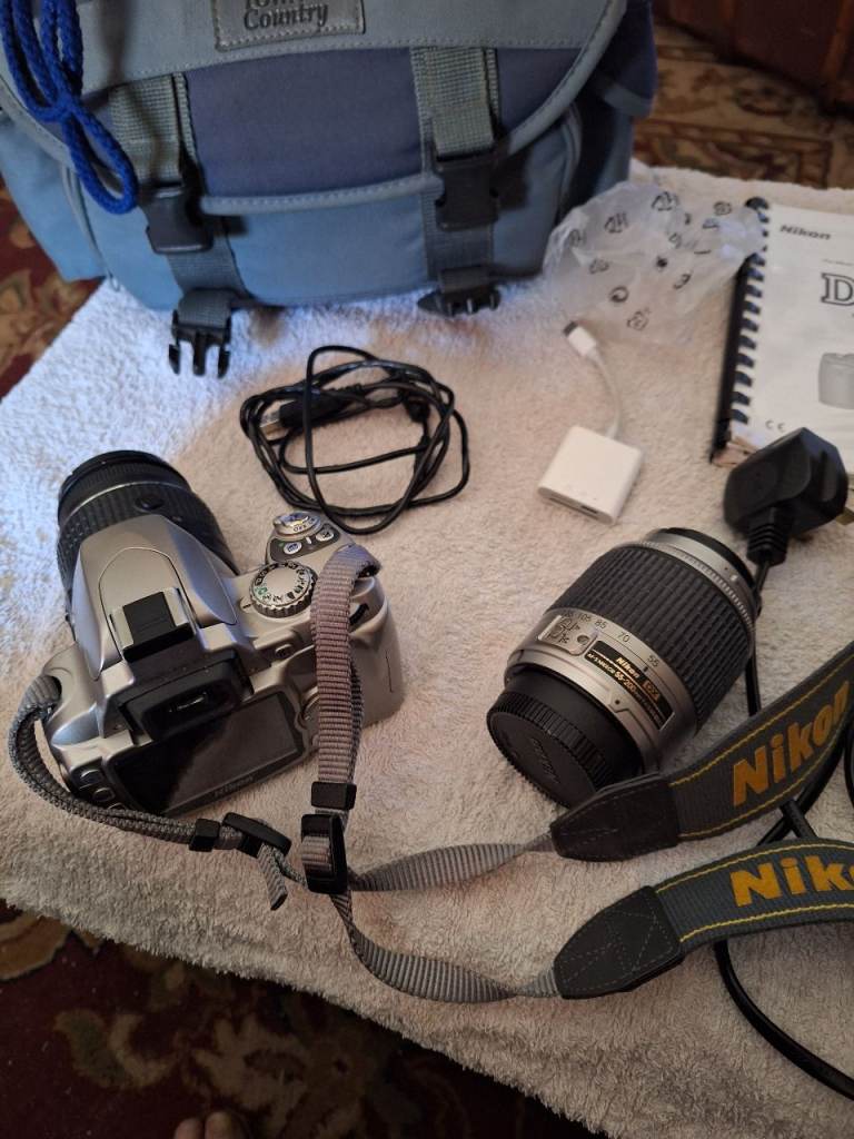 Nikon D40 DSLR Camera with Two Lenses & Accessories
