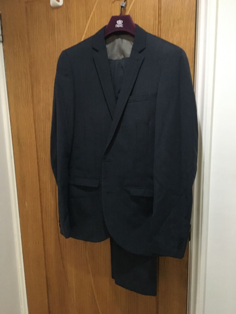 Mens next blue suit